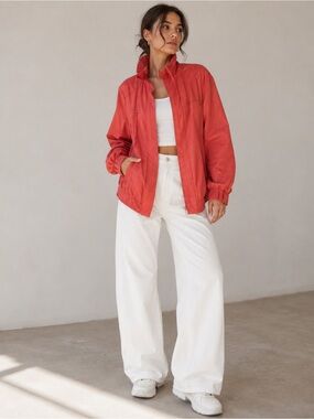 Chico’s Women’s Coral Textured Lightweight Jacket Size 0